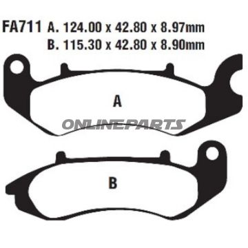 Bremseklodser Semi-Sintered V Ebc