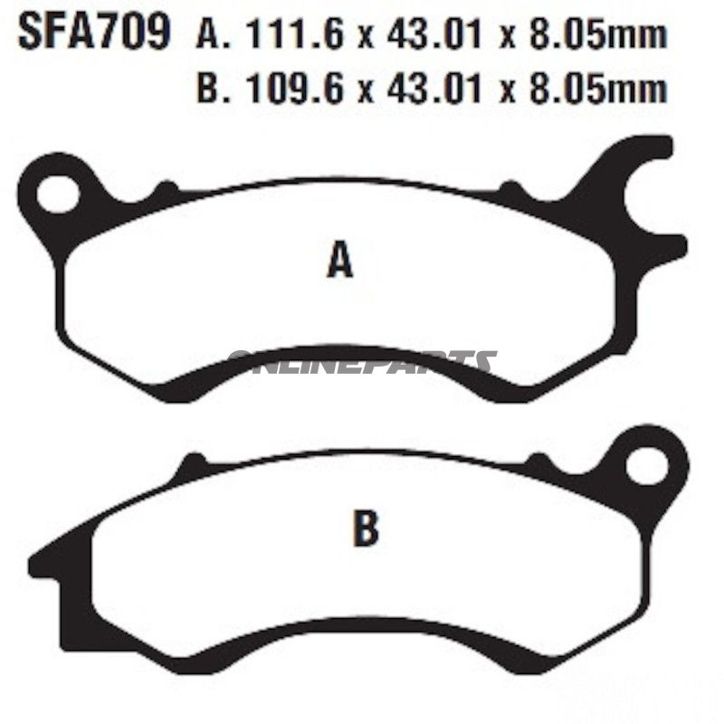 
Bremseklods med sinterbelægning fra EBC med produktkode HH Scooter 