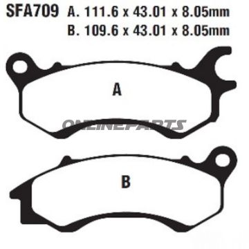 EBC Standard Scooter Bremsklotz