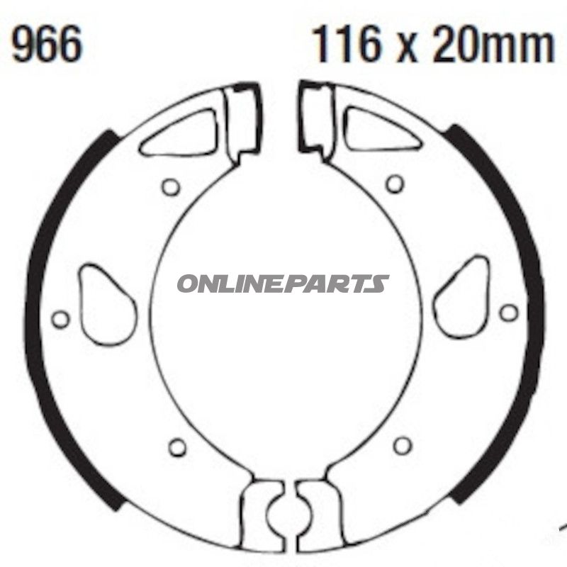 EBC Bremsbacken uden fjeder