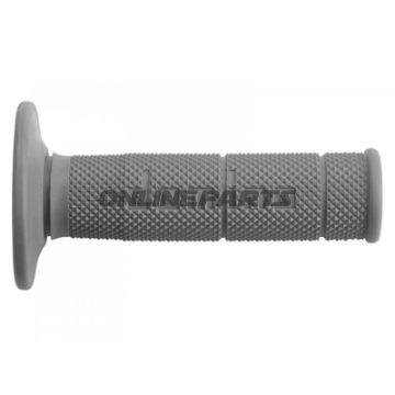 Domino Offroad grå gummi greb diameter 22 mm. L.123MM lukket