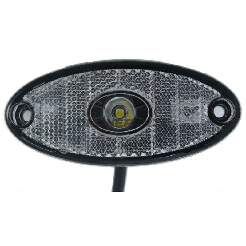 LED positionslys til trailer, hvid, Flatpoint II Aspöck