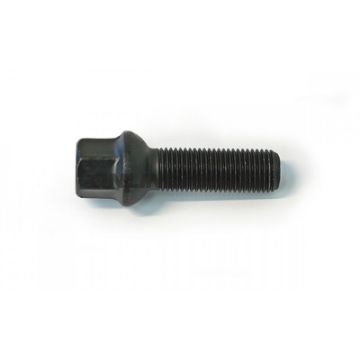 Radskrue M14X1.5X37 Kuglebund 17 sort