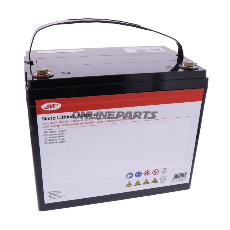 Forsyningsbatteri 12V 75AH JMP Lithium-Ionen med Bluetooth