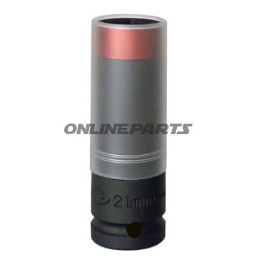 Kraft-Stecknøgle 1/2 tommer 21 mm JMP stålring hus