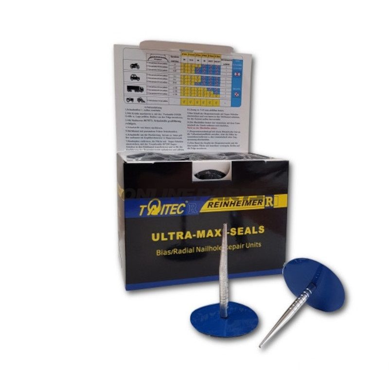 Reifenreparaturstiftsæt 4,5 mm metalhylster Indhold 24 stk.