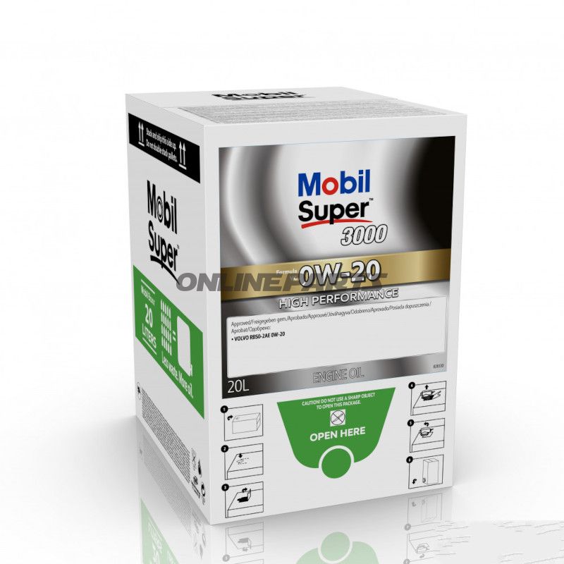 Motoröl 0W20SUP3000VC 20 Liter mit integriertem Ablasshahn BAG IN BOX