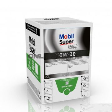 Motorolie 0W30SUP3000VC 20 liter med integreret afløbshane BAG IN BOX