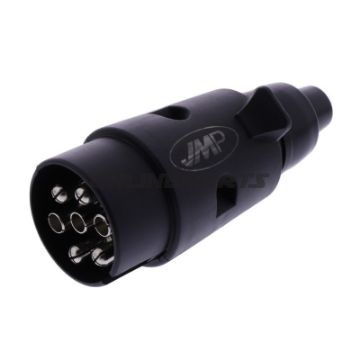 Stik 7-pol 12V JMP plast Gummitülle