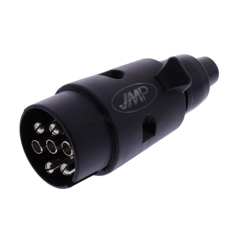 Stik 7-pol 12V JMP plast Gummitülle