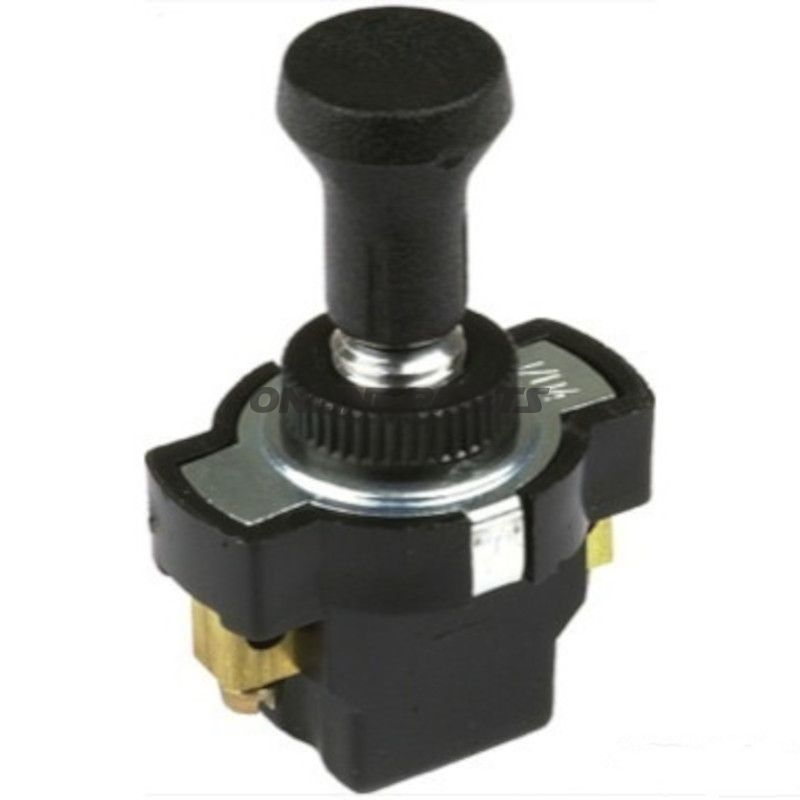 Træk kontakt sort 15mm