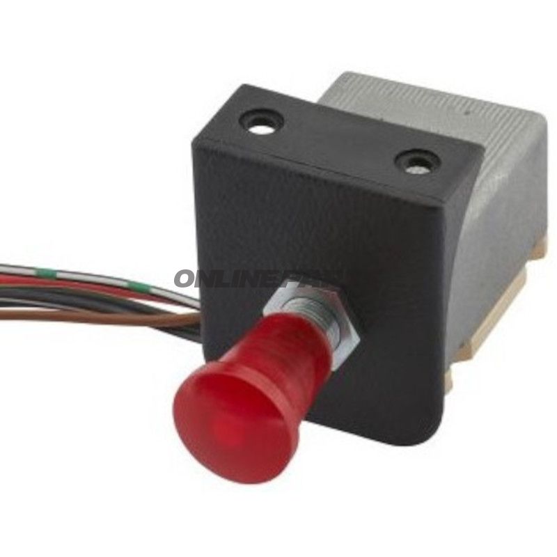 Varningsblinkanlægskontakt 12V med SPRITVANDSSIKRING