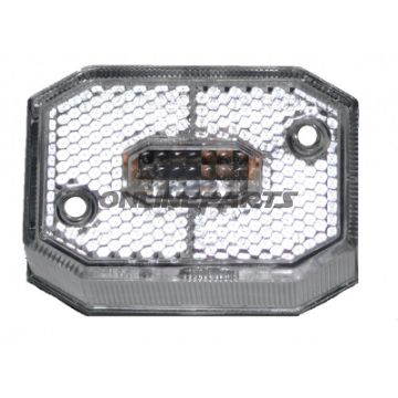 Positionslampe til trailer hvidt glas til 1020156/1020030