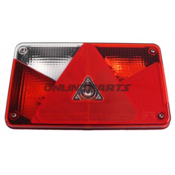 Trailer baglygte venstre 8-polet med nummerpladelys, baklys og tågelys