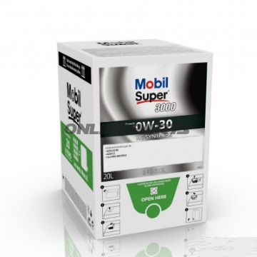 Motorolie 0W30SUP3000 til 20 liter med integreret afløbshane BAG IN BOX