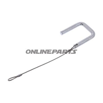 Arretérstift og-form med trådseil skydeskive