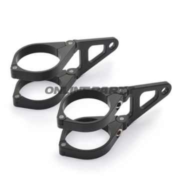 Lampenhalter Daytona 49 mm kurz Alu schwarz