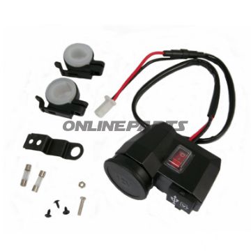 Cigaret tænderen + USB JMP med kontakt