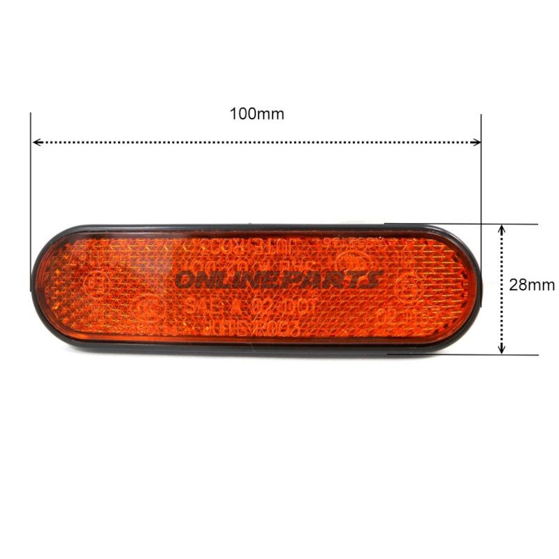 Reflektor JMP Oval gul