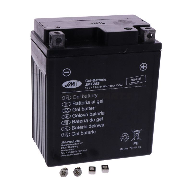 Batteri Motorcykel YTZ8V Gel JMT