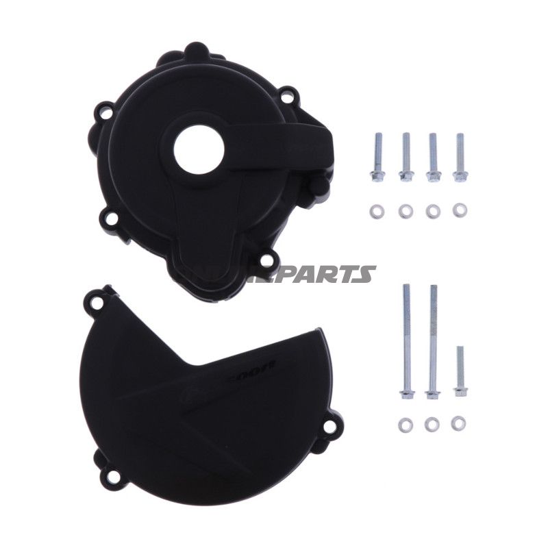 Kobling / tændingsdækslet beskyttelse sort sæt