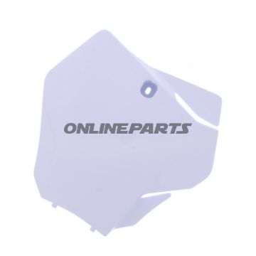 Startnummerplade hvid