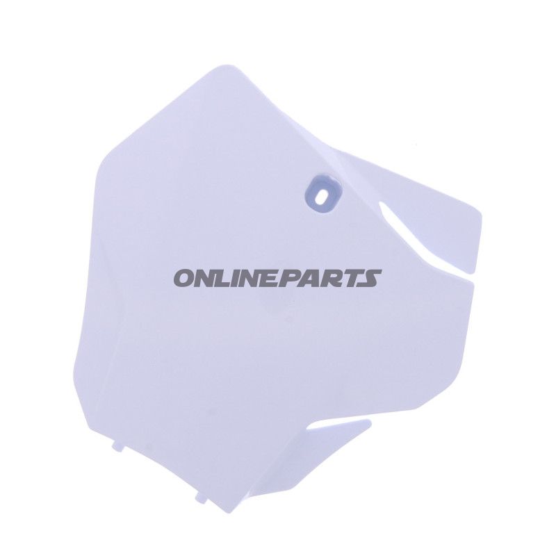 Startnummerplade hvid