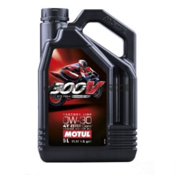 Motorolie 0W30 5 liter Motul syntetisk 300V Racing Kit Oil 2376H