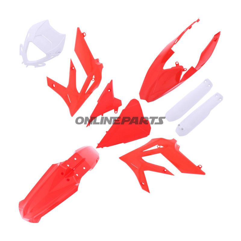 Komplet sæt rød / hvid