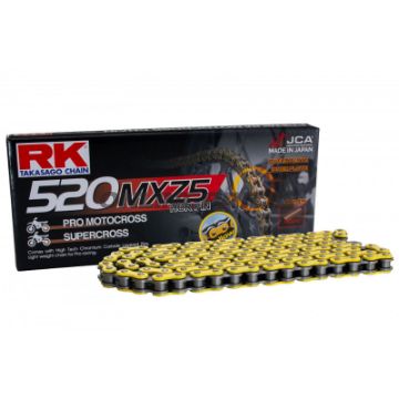 RK Standardkæde gul 520 MXZ5 Meter Pris pr. Kædeled