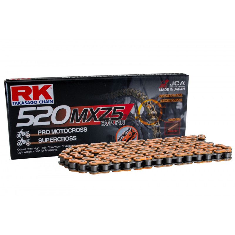 RK Standardkæde orange 520 MXZ5 Meter Pris pr. Kædeled