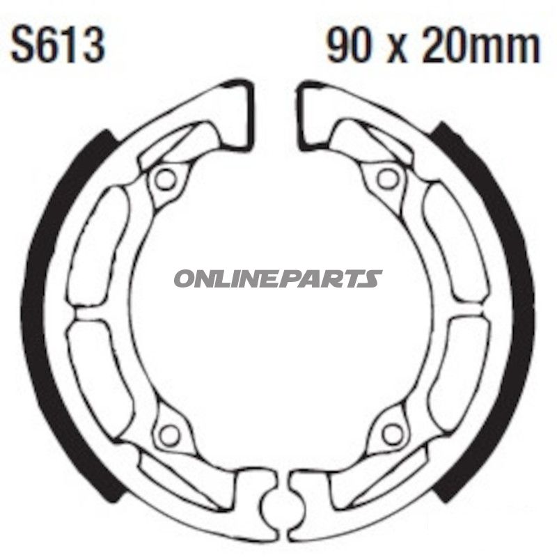 Bremsbacken mit Feder EBC