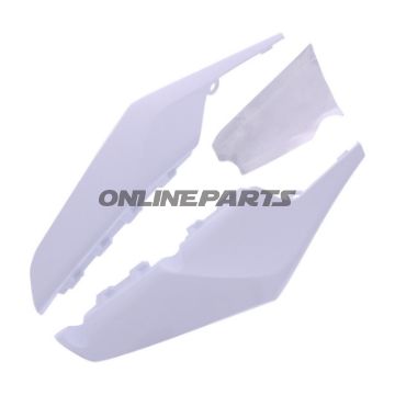 Sæt af sidebeklædninger, hvid