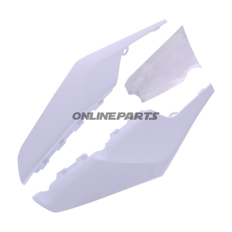 Sæt af sidebeklædninger, hvid