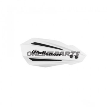 Handprotektor Polisport Bullit Satz 716.31.93 Weiß universal 22-28 mm Kunststoff