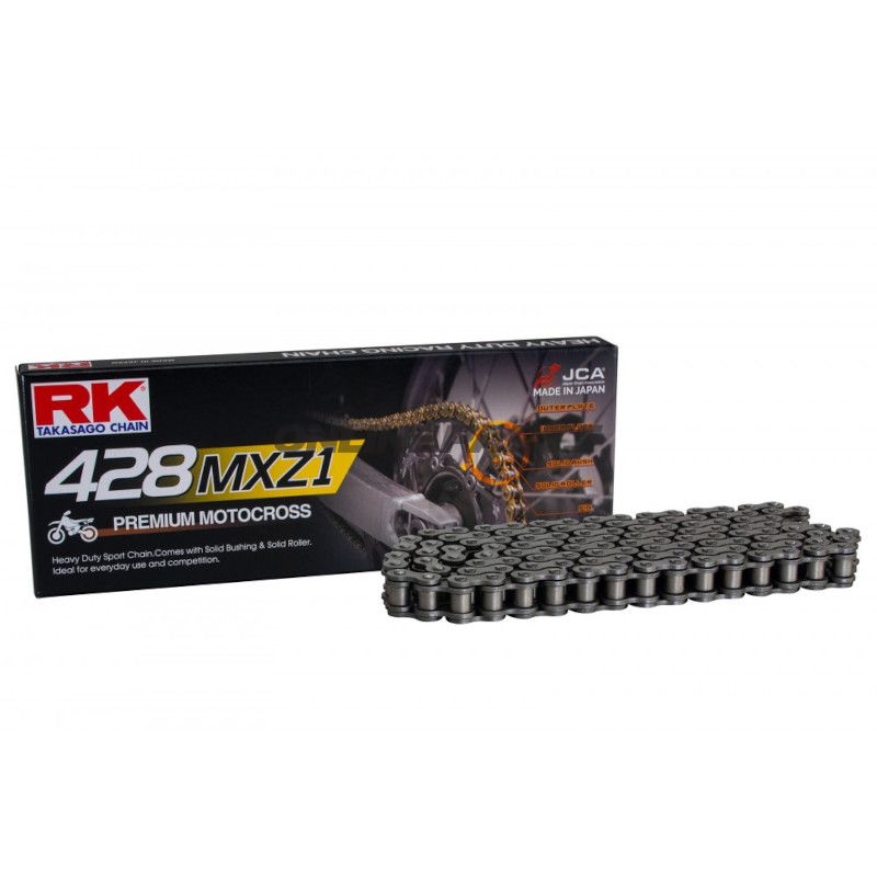 RK Standardkæde 428MXZ1/074 Kæde åben med Clipslås