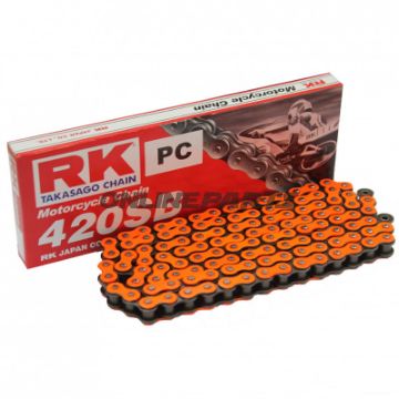 RK Standardkæde orange 420 SB Meter Pris pr. Kædeled
