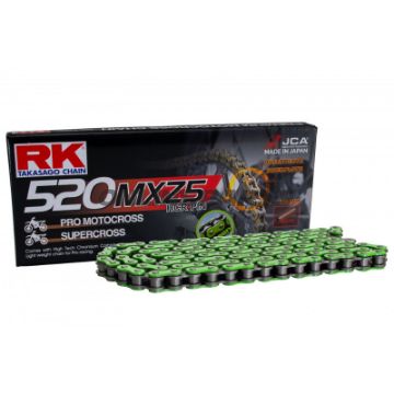 RK Standardkæde grøn 520 MXZ5 Meter Pris pr. Kædeled