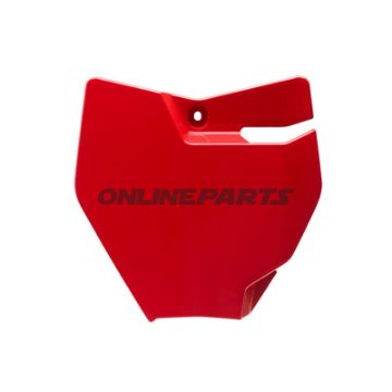 Startnummerntafel rot