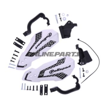 Handprotektor MX Flow weiß / schwarz Satz