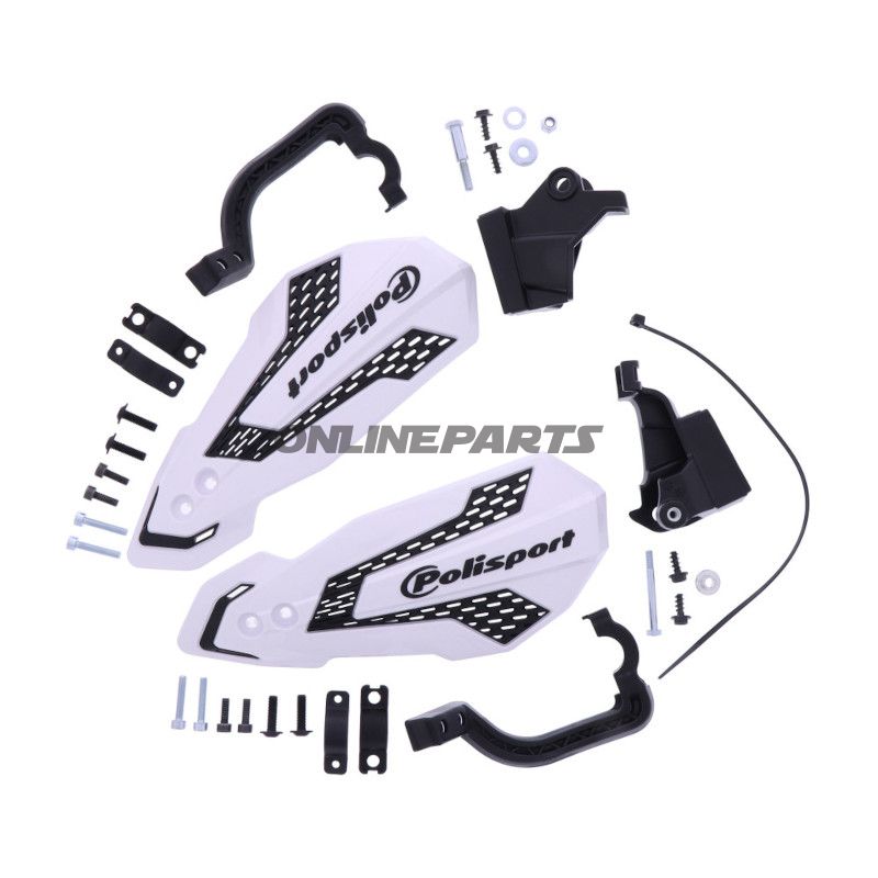 Håndbeskytter MX Flow hvid / sort sæt