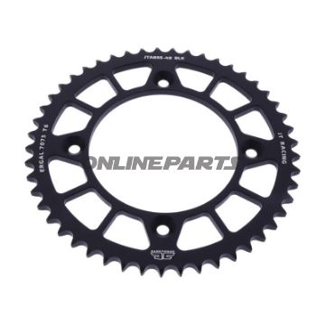 Bagtandhjul Aluminium 49 tænder 428 sort JT indre diameter 110 hulcirkkel 132