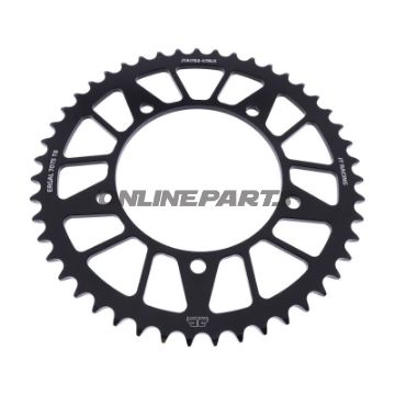 Alu-Kettenrad 47Z Teilung 520 schwarz JT Innendurchmesser 120 Lochkreis 140