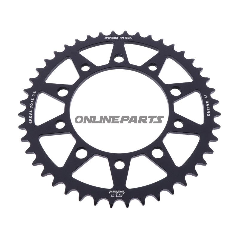 Aluminiums tandhjul 44Z tænder 520 sort JT indre diameter 112 hulmønster 138