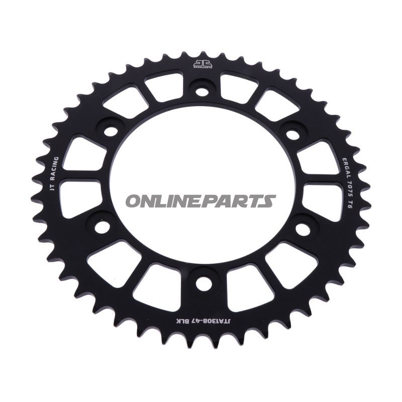 Bagtandhjul Aluminium 47 tænder 520 sort JT indre diameter 134 hulcirkkel 160
