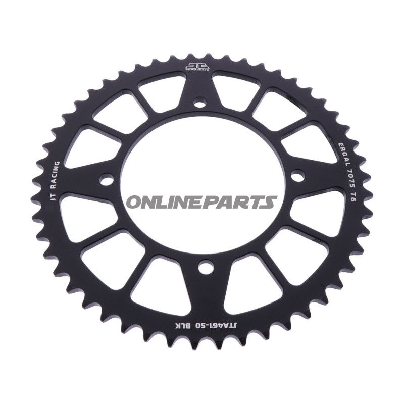 Aluminium Tandhjul 50Z tænder 420 sort JT indvendig diameter 100 hulcirklen 116