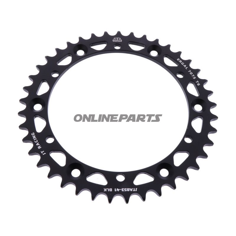 Aluminiums tandhjul 41Z tand 520 sort JT indre diameter 152 hulmønster 175