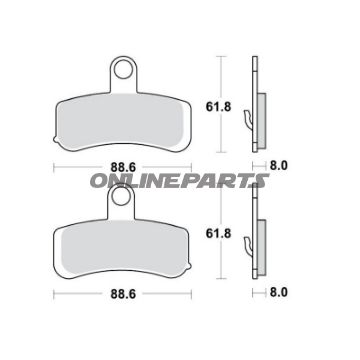 Bremsklotz PC TRW Alternative: 7370081