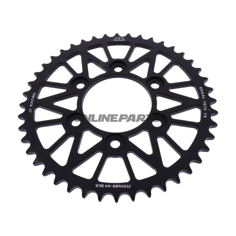 Alu-Kettenrad 44Z Teilung 525 schwarz JT Innendurchmesser 080 Lochkreis 104