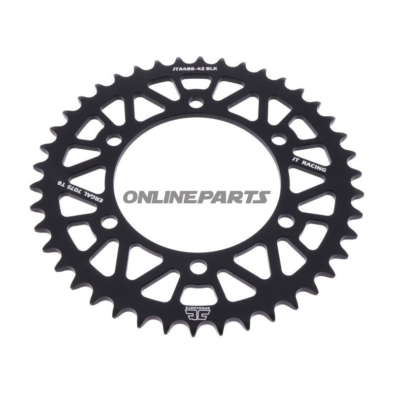 Alu-Kettenrad 42Z Teilung 520 schwarz JT Innendurchmesser 110 Lochkreis 130